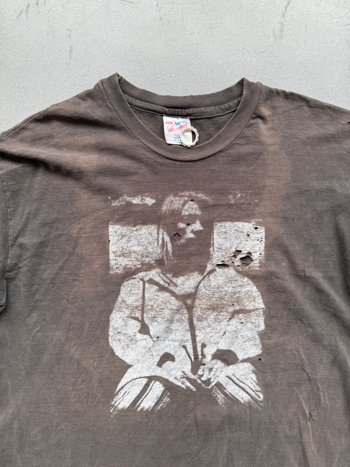 90'S SONIC YOUTH BOOTLEG PORTRAIT TEE (HANES TAG)