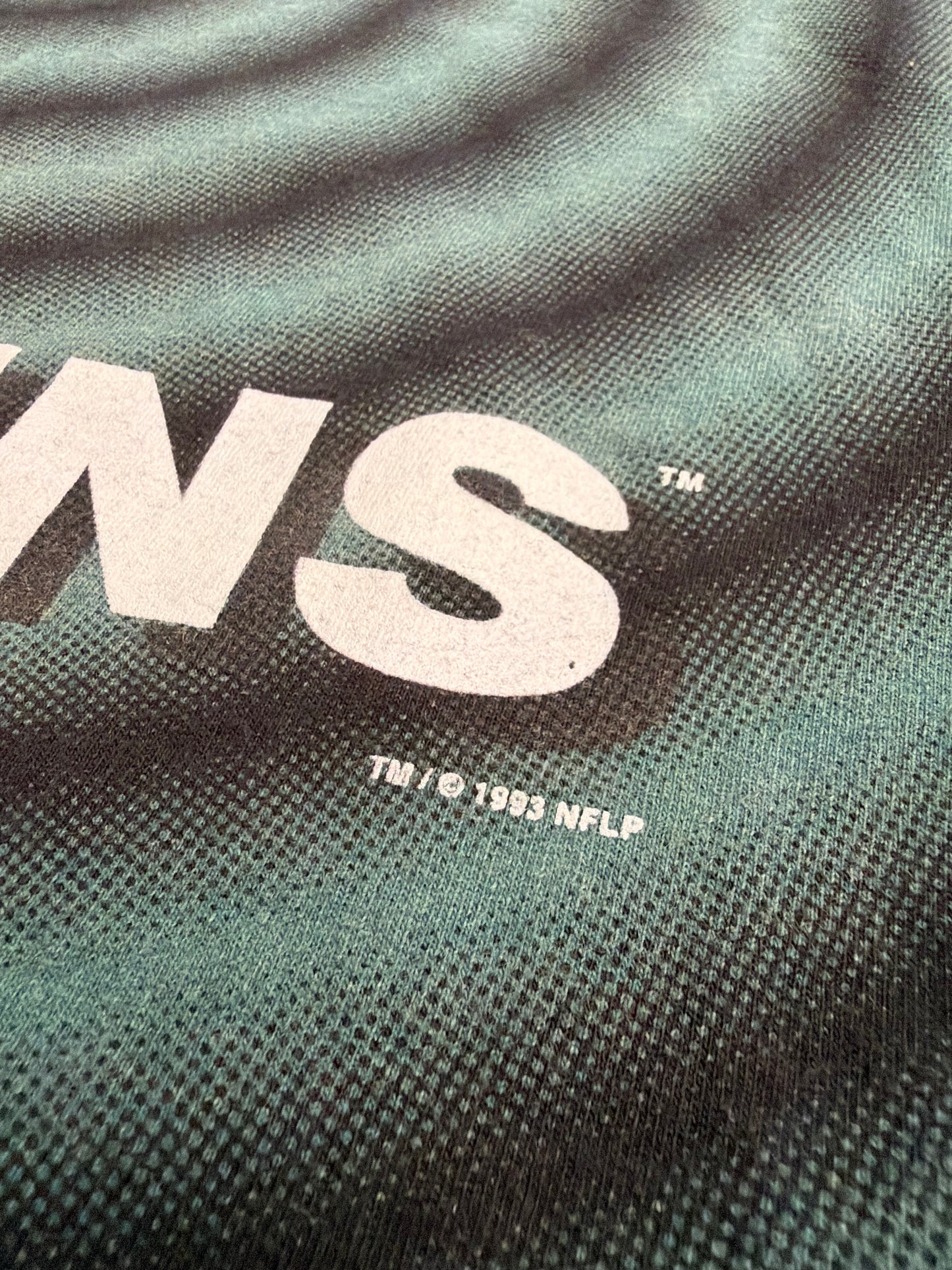 1993 MIAMI DOLPHINS SHADOW AOP TEE (SALEM SPORTSWEAR TAG)