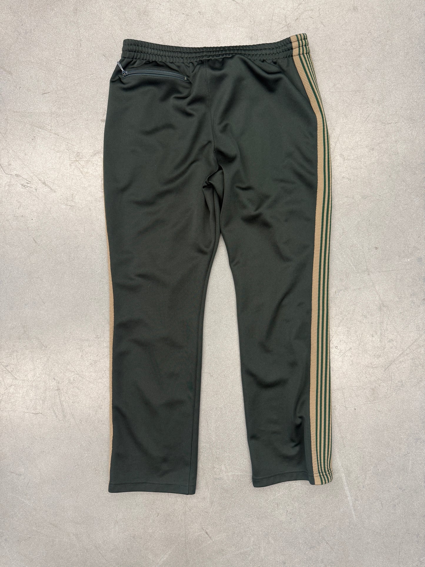AW21 NEEDLES STRAIGHT LEG TRACK PANTS - DEEP GREEN