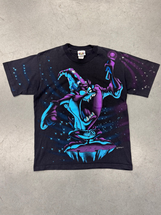 1995 TAZ WIZARD AOP TEE (LOONEY TUNES TAG)