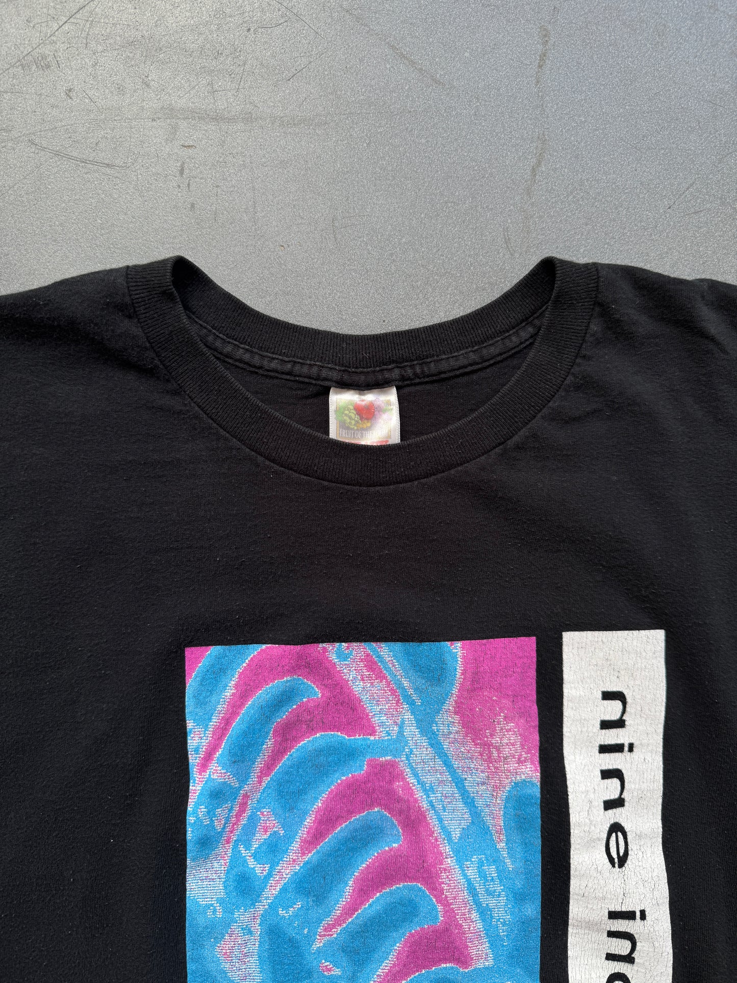 NINE INCH NAILS HATE 1990 TEE (FRUIT OF THE LOOM HEAVY TAG)