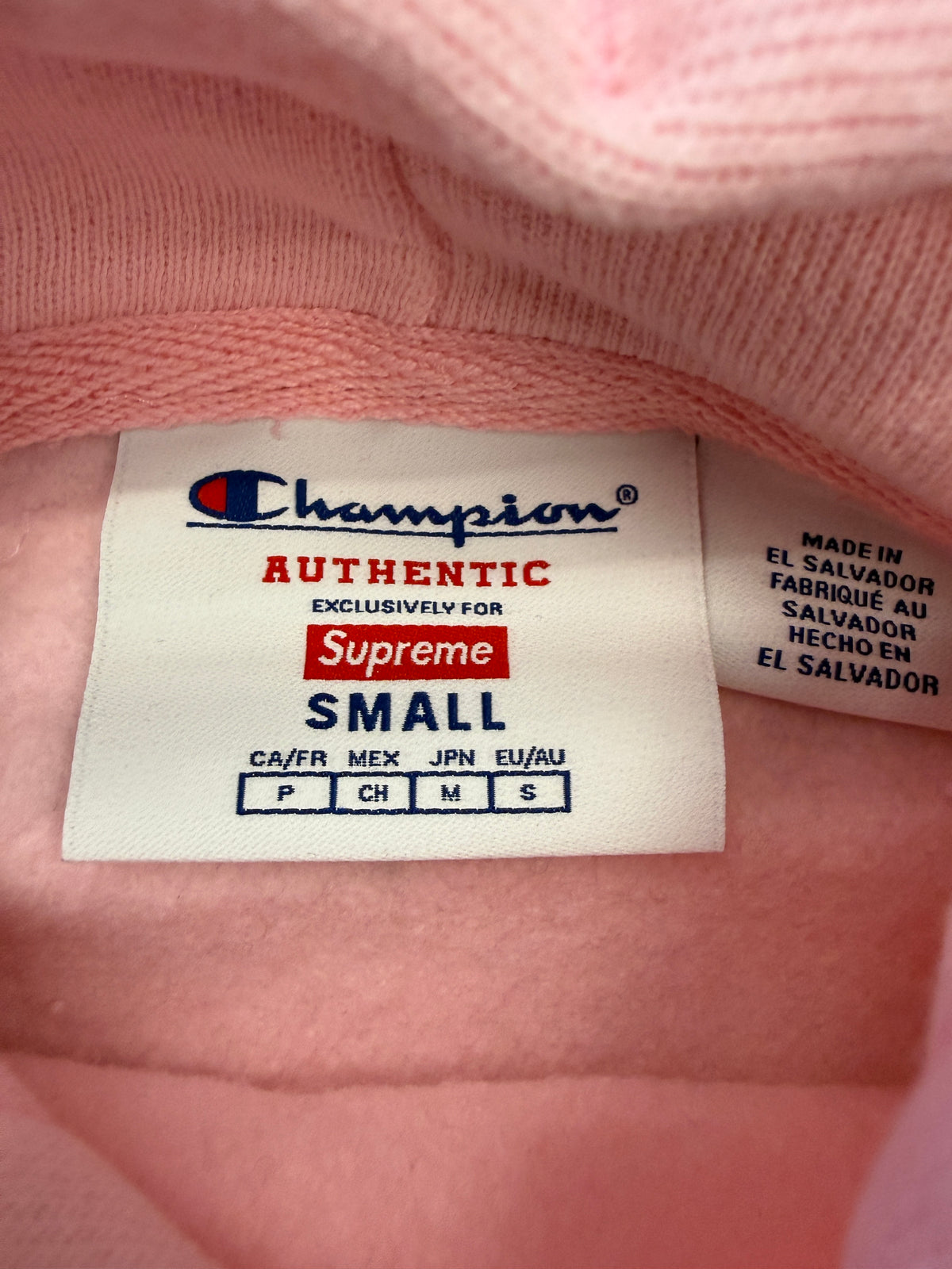 SS25 SUPREME  CHAMPION HOODED SWEATSHIRT