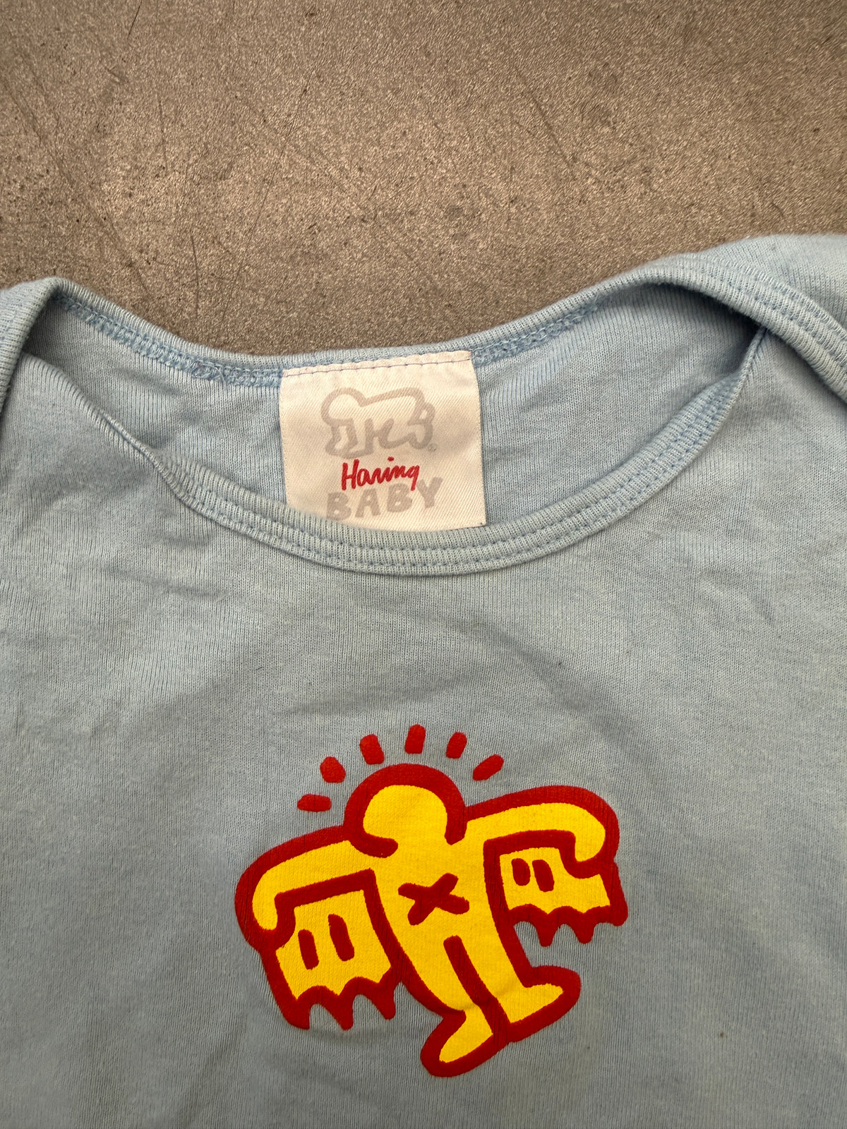 Y2K VINTAGE KEITH HARING ROBOT BABY ROMPER (HARING BABY TAG)