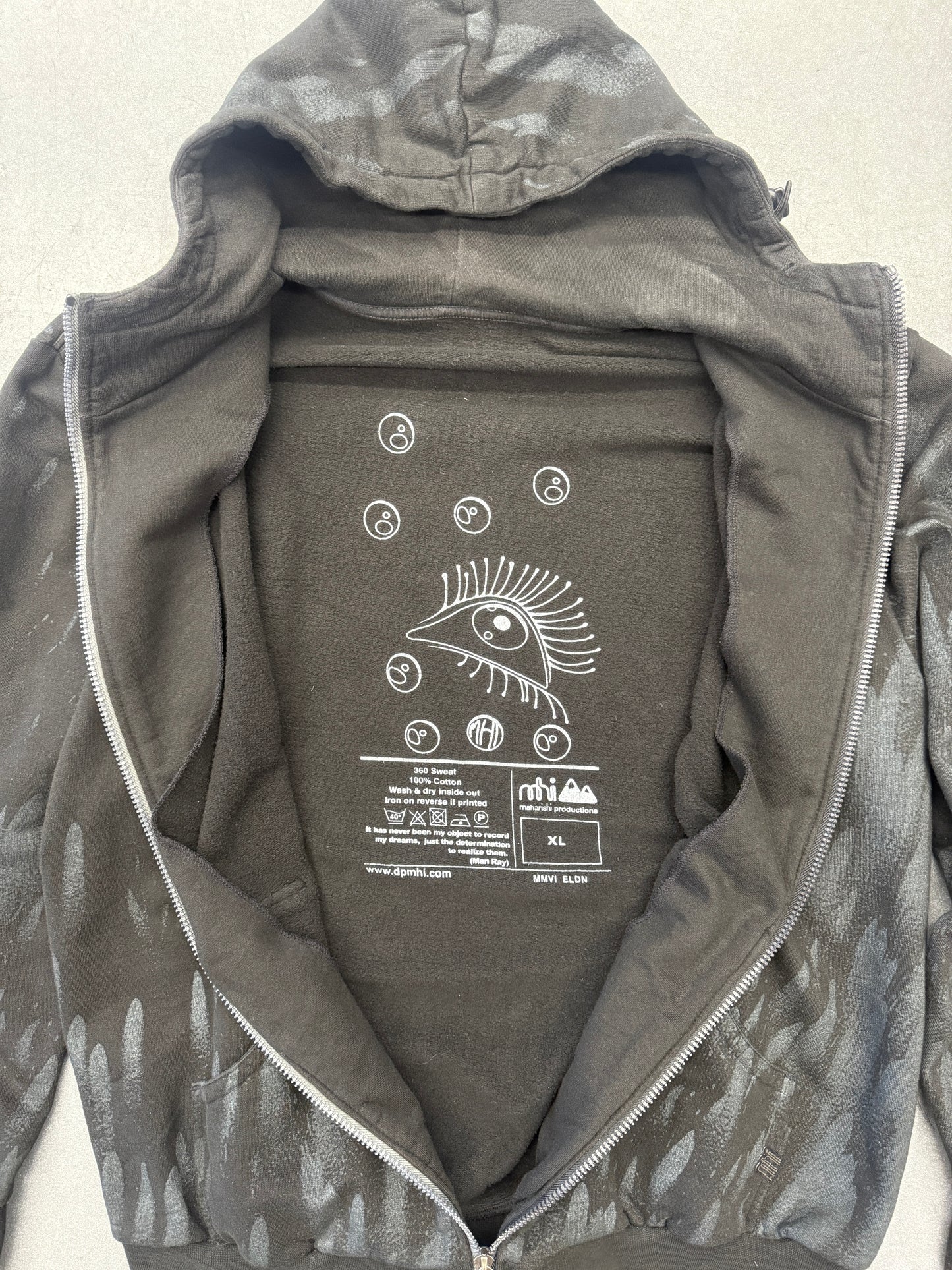 MAHARISHI FUTURA PRODUCTIONS FULL-ZIP HOODIE