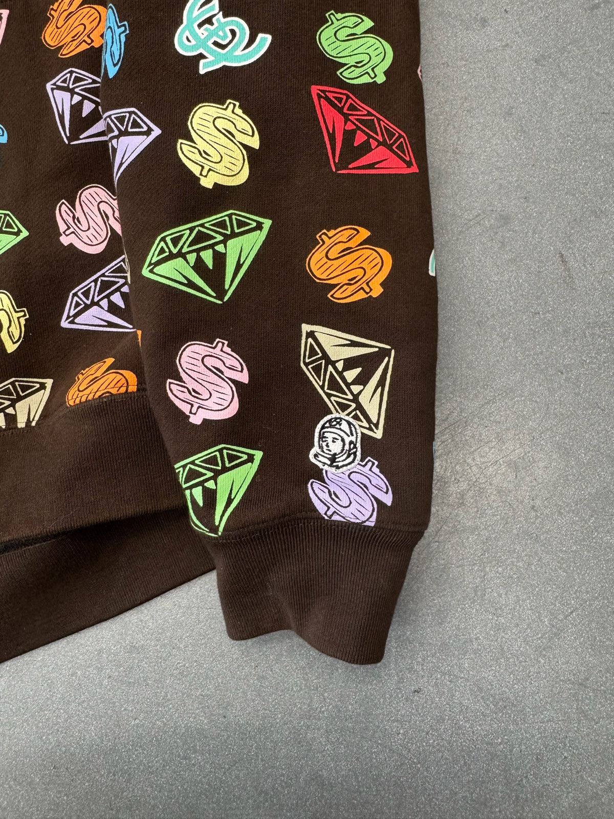 BILLIONAIRE BOYS CLUB X CASANOVA VINTAGE COMPLEXCON EXCLUSIVE DIAMONDS & DOLLARS FULL ZIP HOODIE