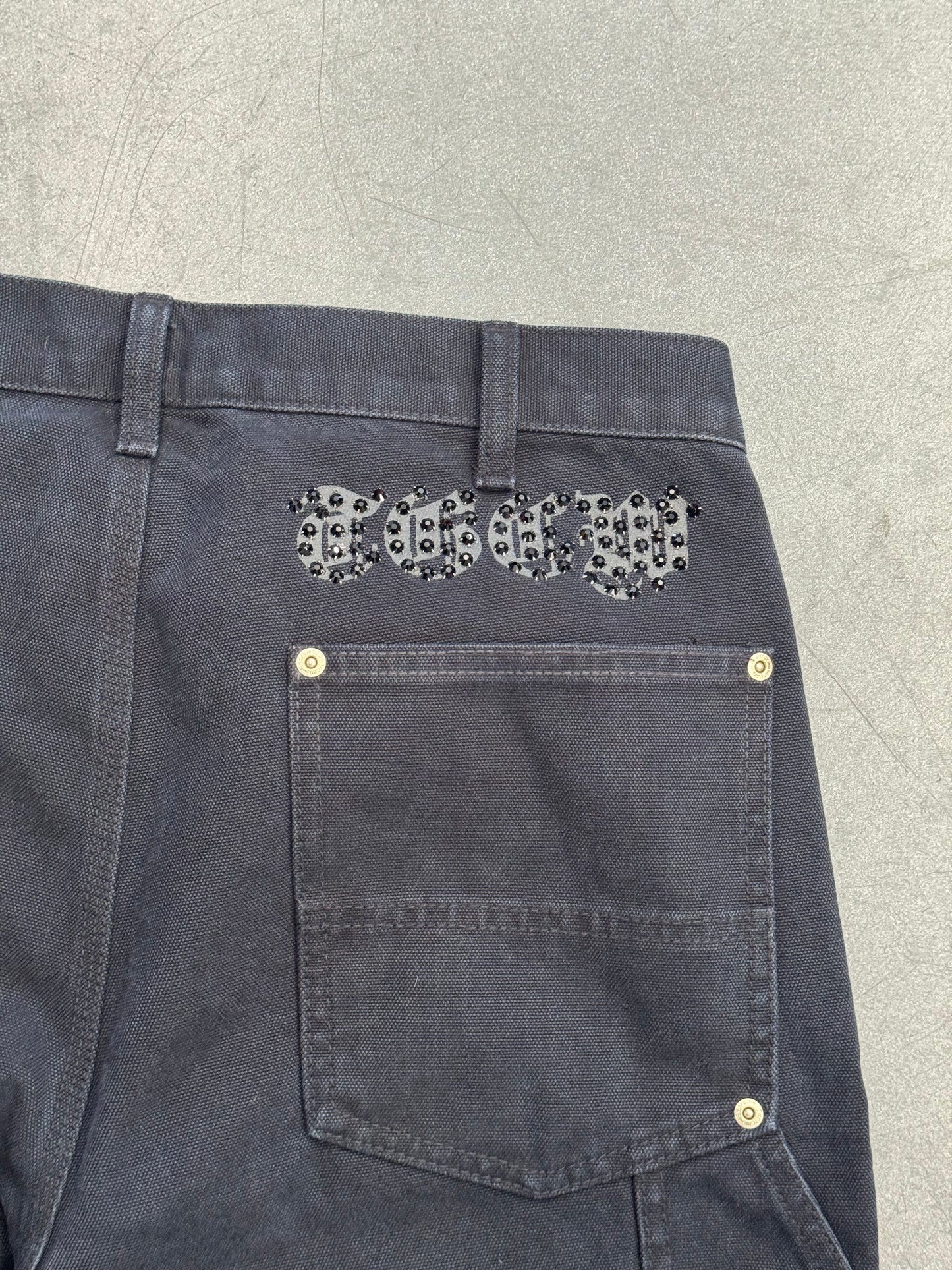 SS26 SUPREME THE GREAT CHINA WALL DOUBLE KNEE PANTS - BLACK