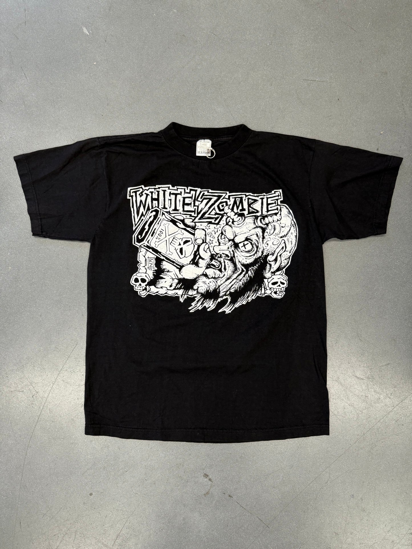 90'S WHITE ZOMBIE "LETS JUST KILL EVERYBODY! DIE FUCKER DIE" EURO TEE (EURO TAG)