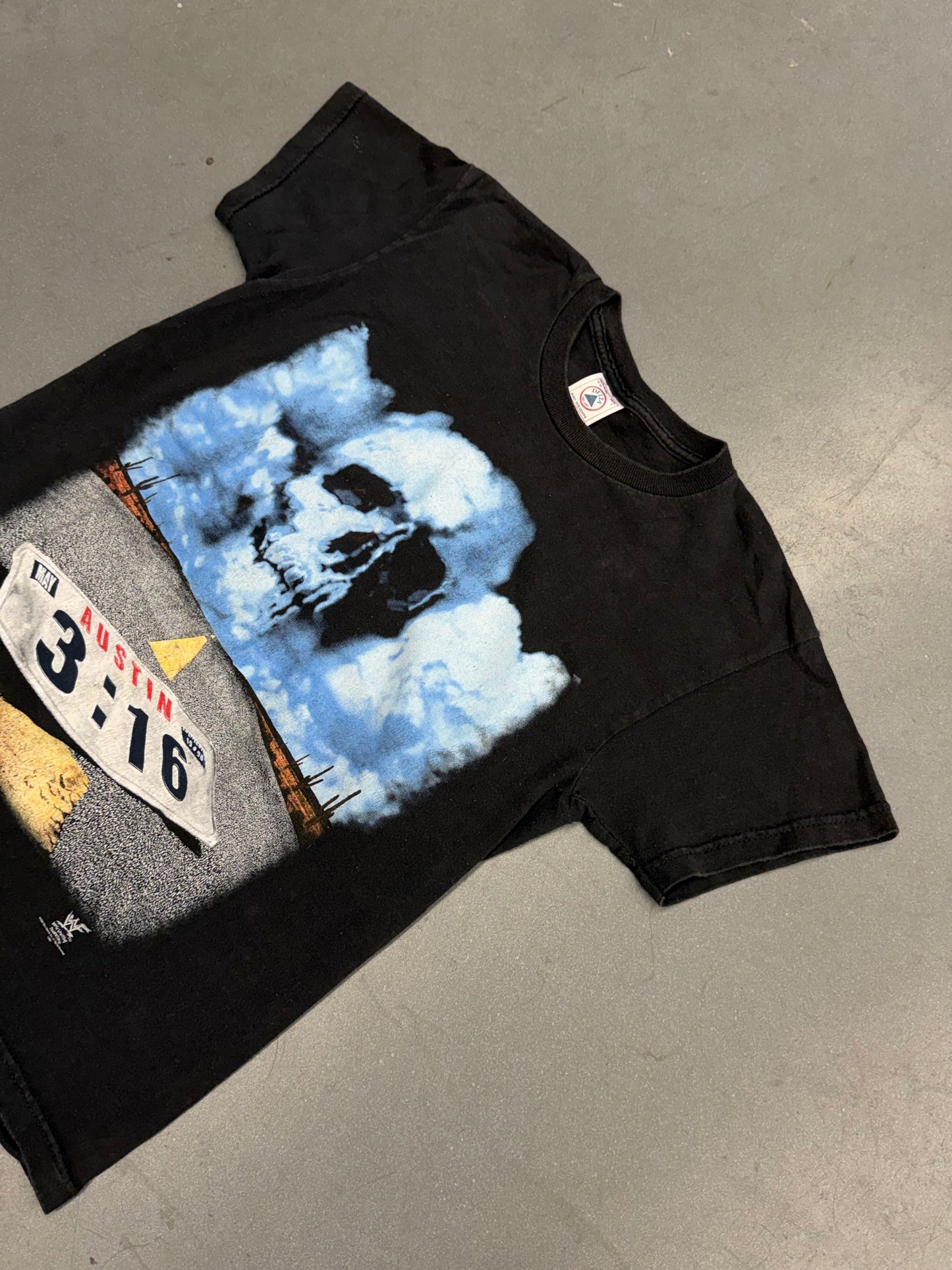 1998 WWF STONE COLD STEVE AUSTIN LICENSE PLATE TEE (DELTA TAG)