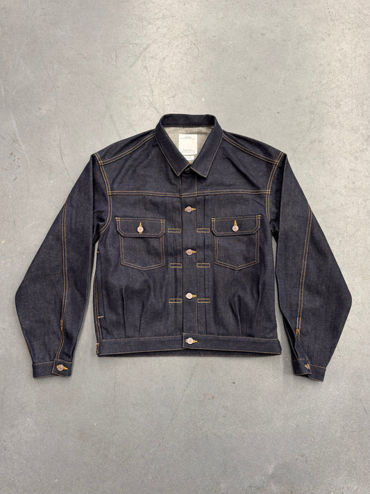 SS23 VISVIM 101XX UNWASHED RAW DENIM JACKET