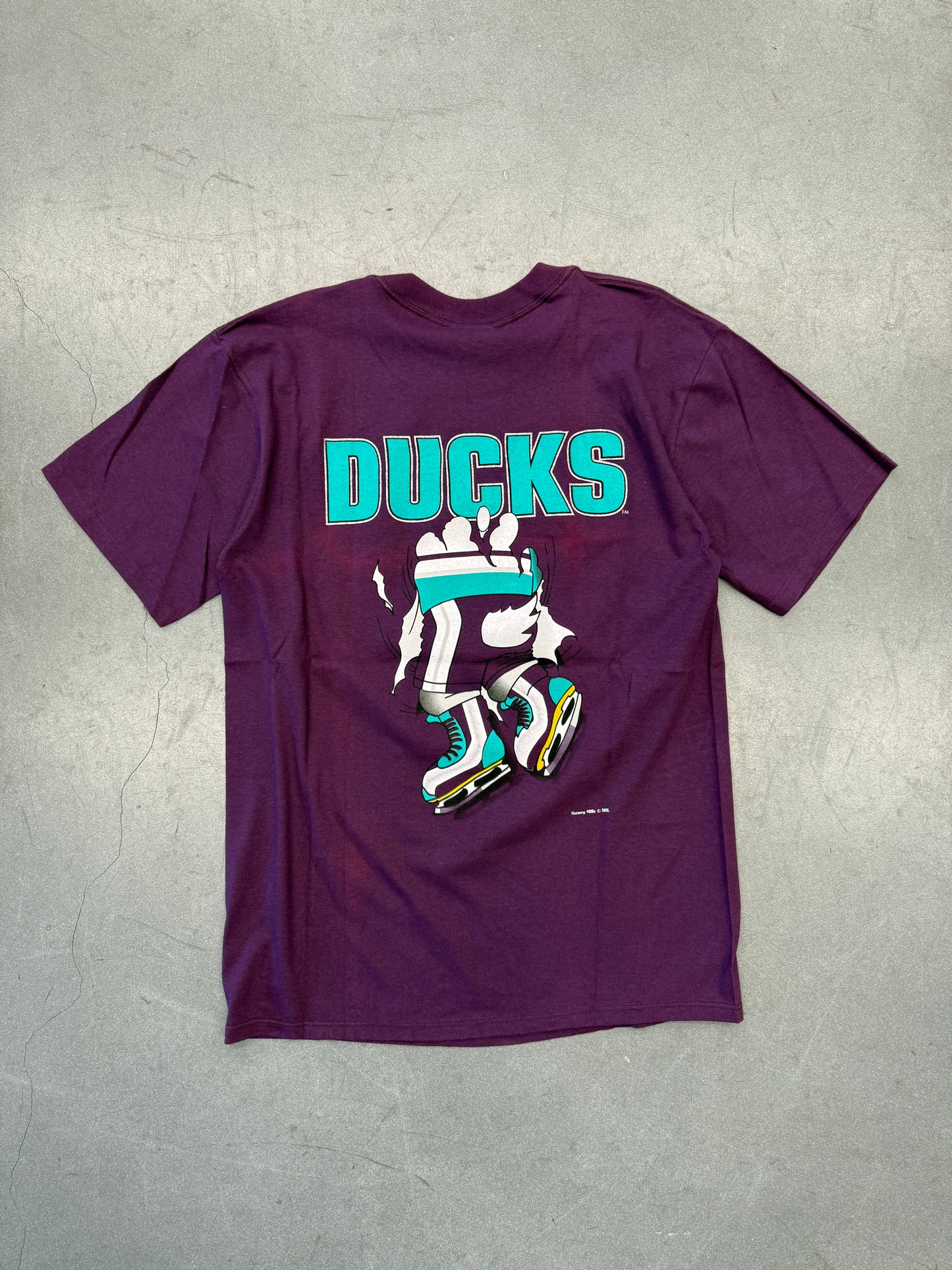 '90S MIGHTY DUCKS BREAKTHROUGH NHL TEE (NUTMEG MILLS TAG)