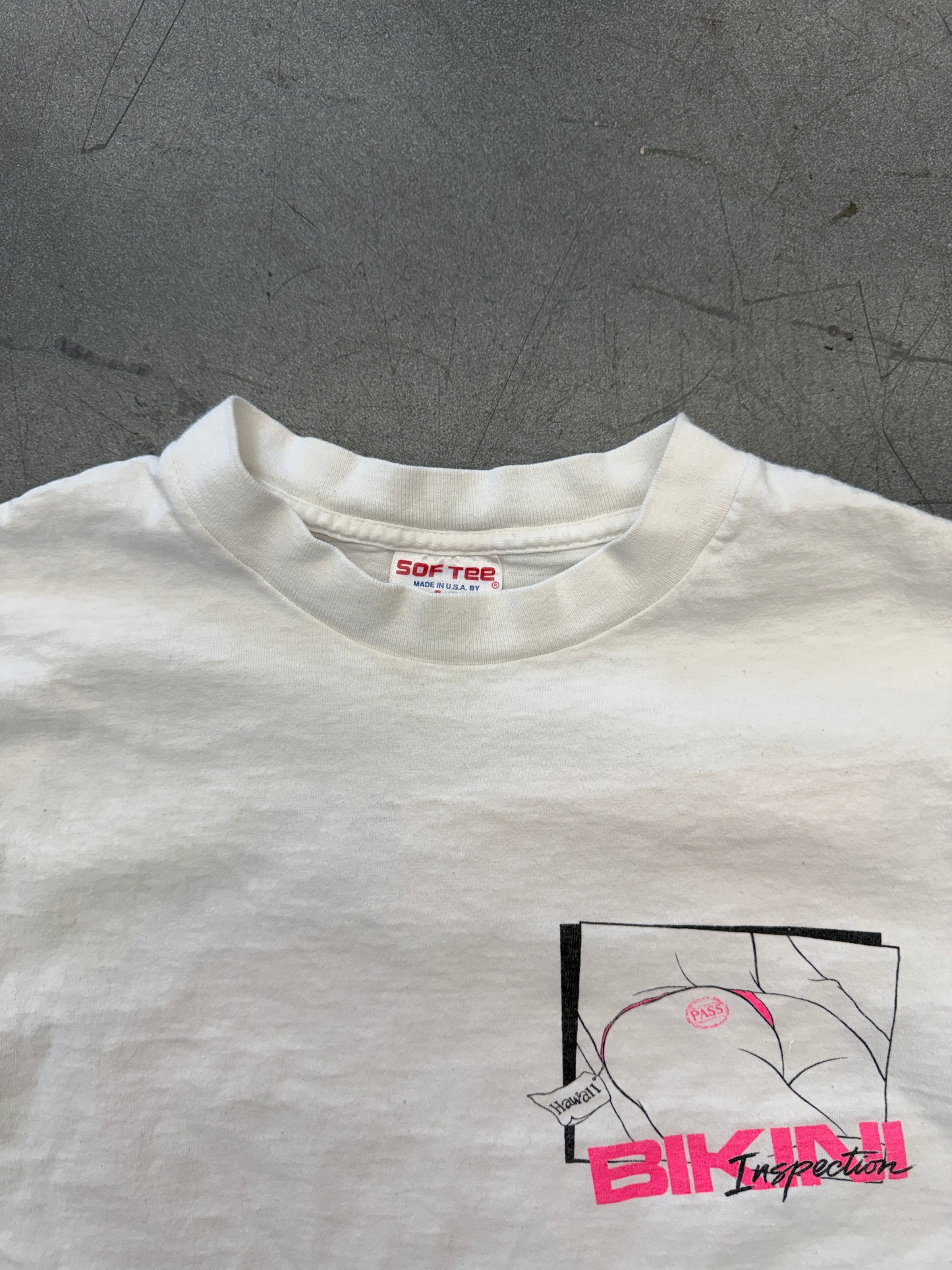 1990 HAWAII BIKINI INSPECTION TEE (SOF TEE TAG)