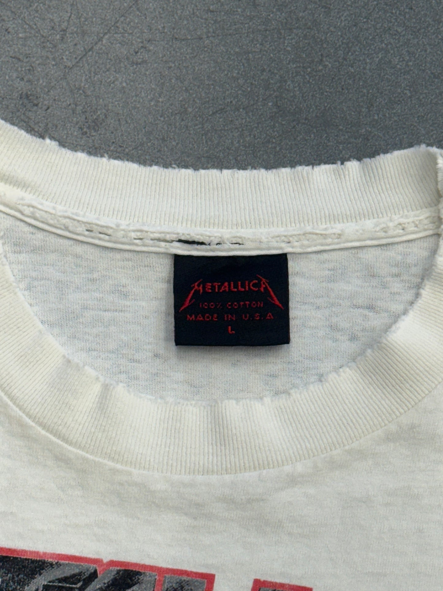 1991 METALLICA WHEREVER I MAY ROAM STAGE SET TEE (METALLICA TAG)