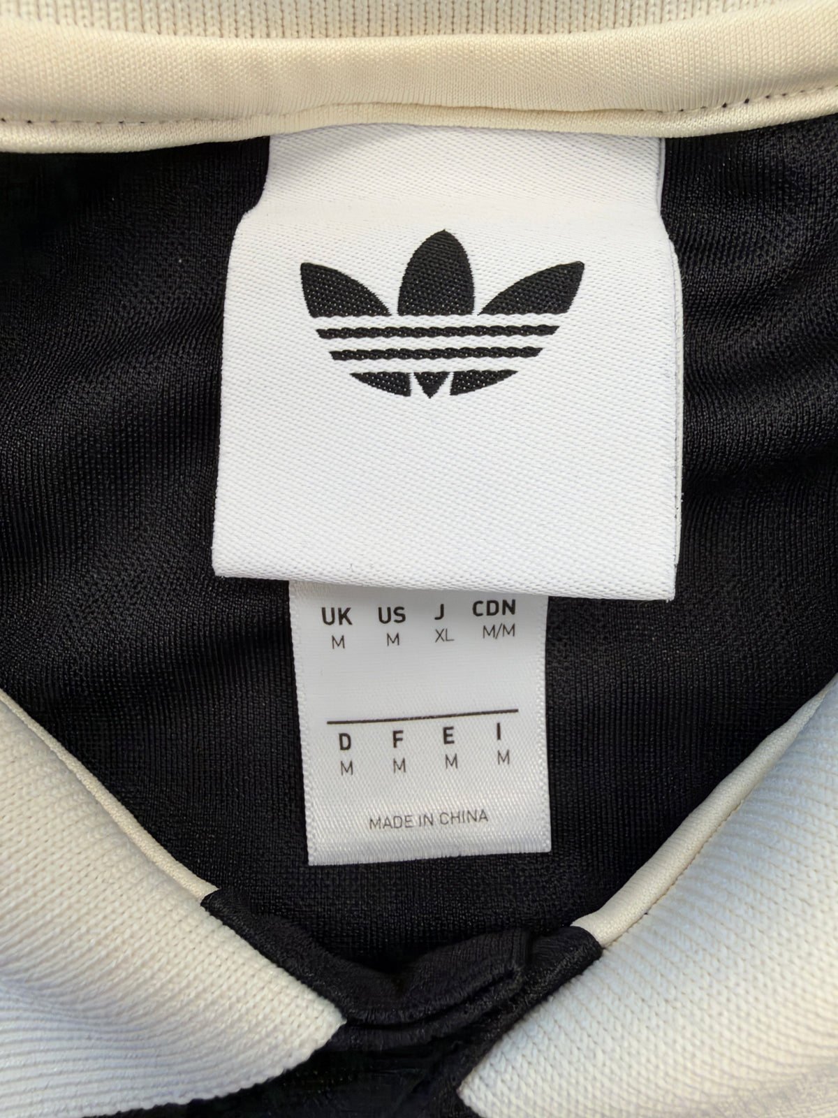 2025 ADIDAS ORIGINALS OASIS LIVE TOUR JACQUARD FOOTBALL JERSEY - BLACK
