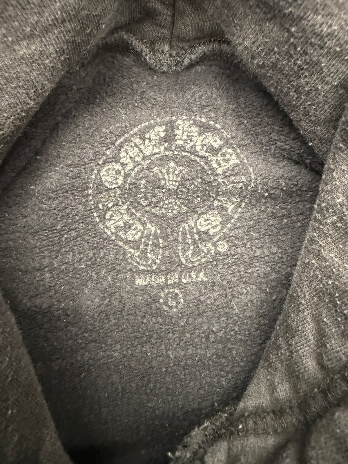 CHROME HEARTS MULTI COLOR CROSS PULLOVER HOODIE - BLACK