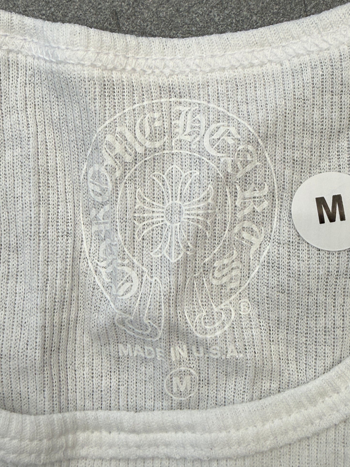 CHROME HEARTS RS FU TANK TOP - WHITE