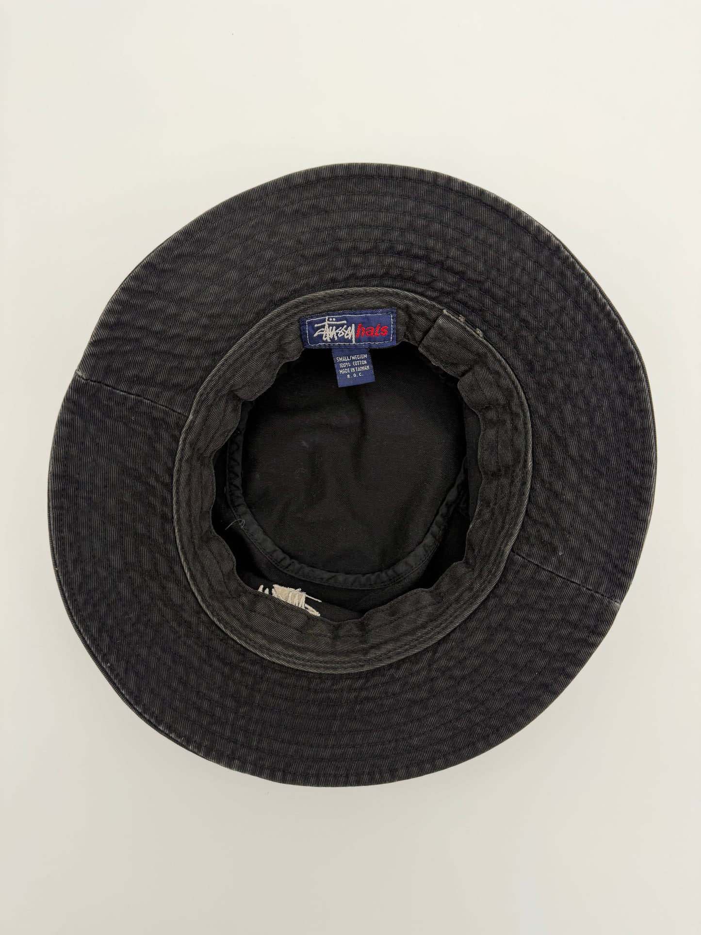 90'S STUSSY BUCKET HAT (NAVY STUSSY HATS TAG)