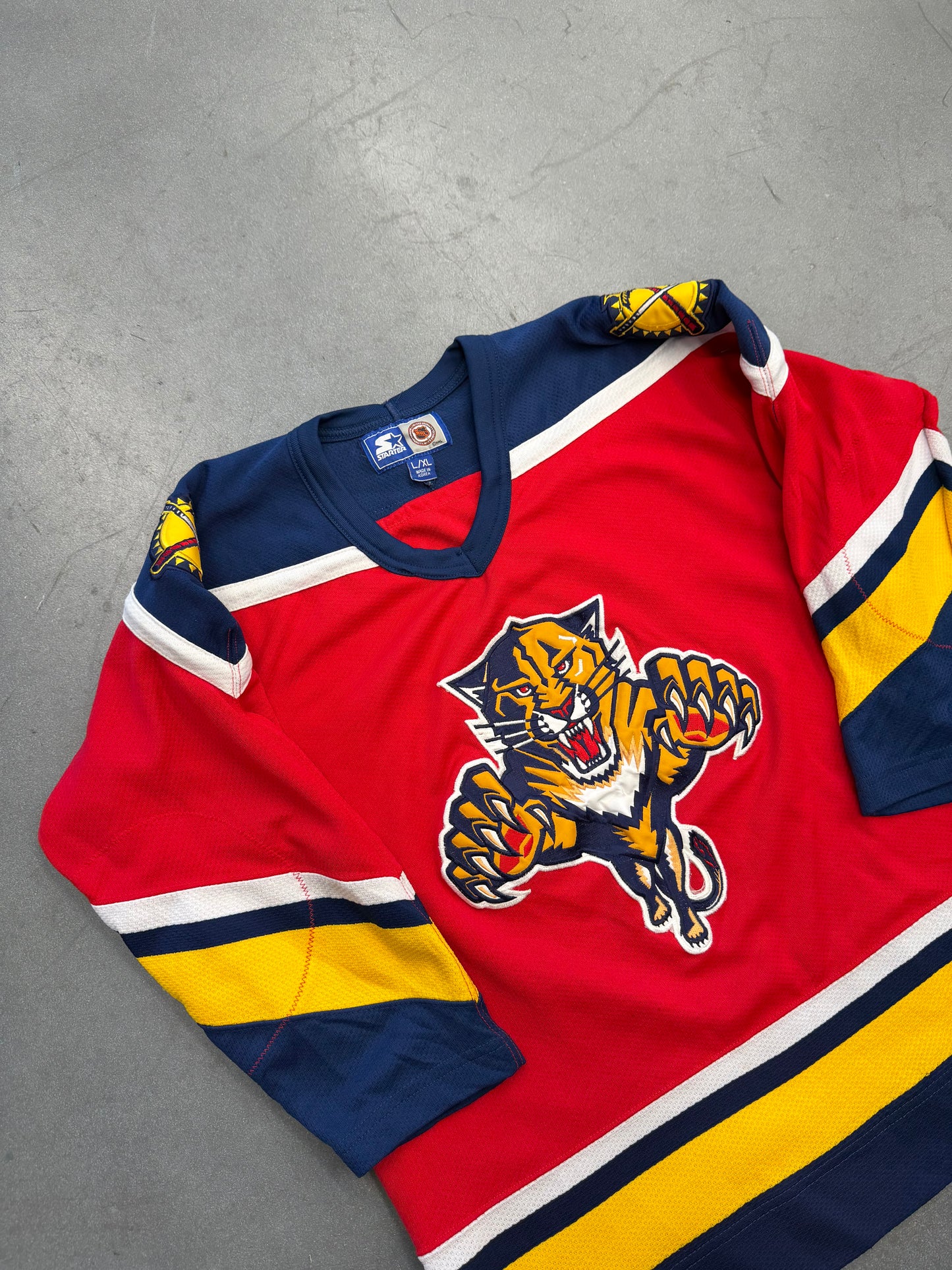 YOUTH FLORIDA PANTHERS NHL STARTER RED HOCKEY JERSEY