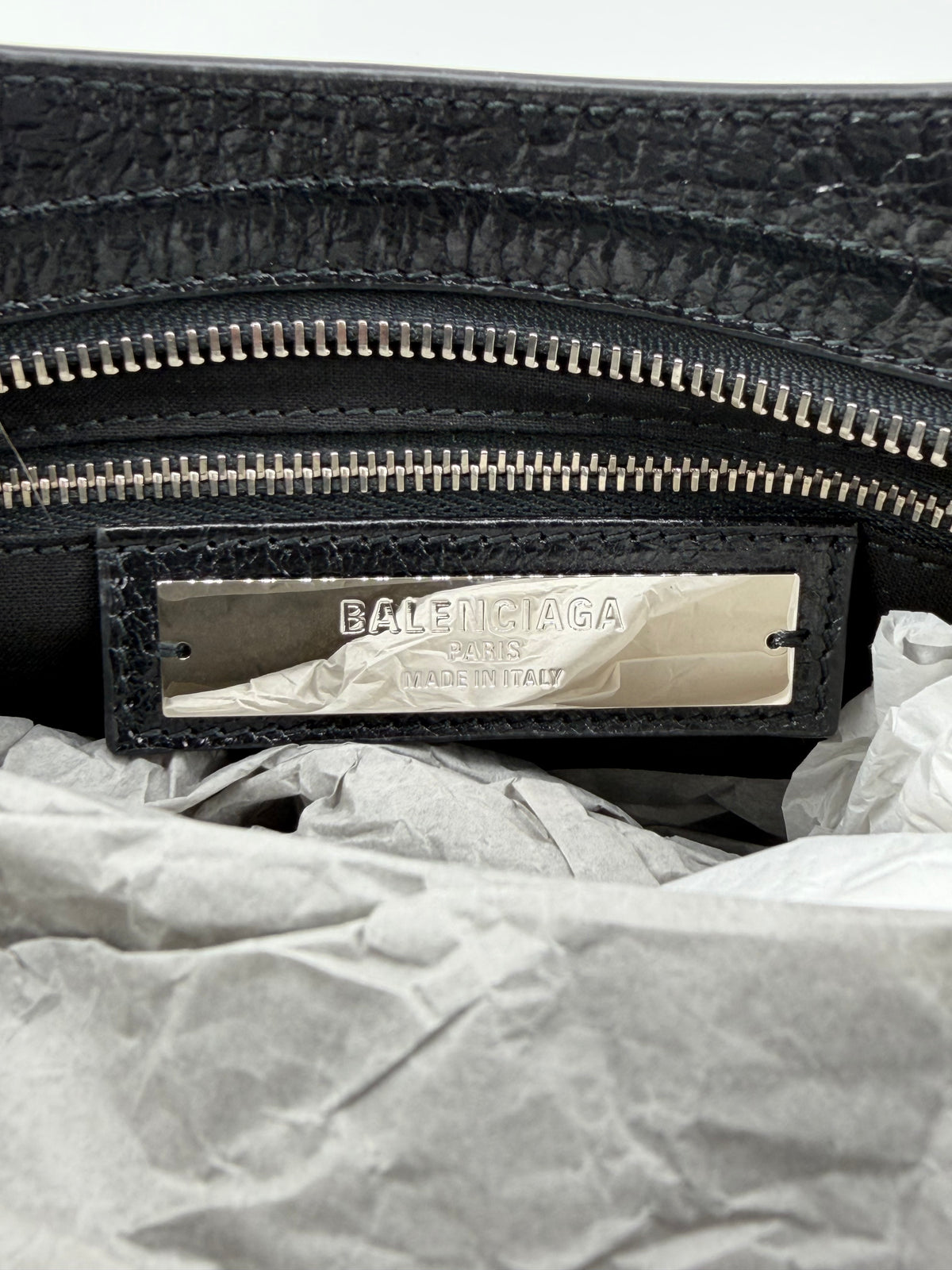 BALENCIAGA LE CITY SMALL LEATHER SHOULDER BAG