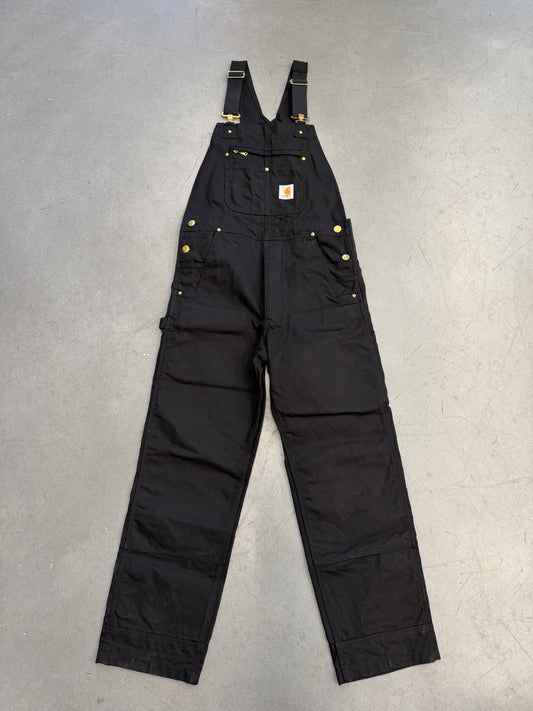 CARHARTT CANVAS OVERALLS - BLACK (32X32)