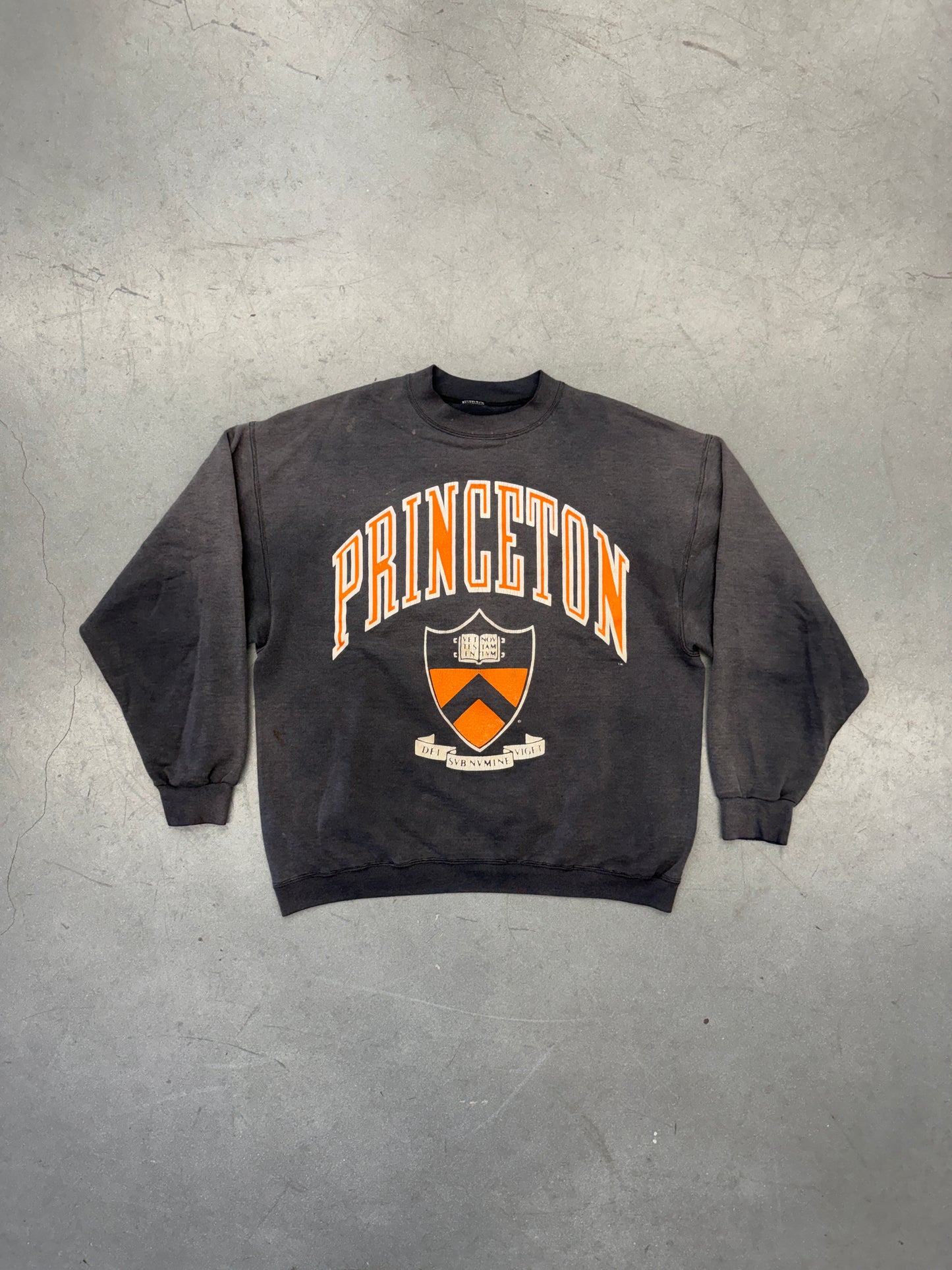 80S PRINCETON UNIVERSITY FADED CREWNECK (PULLED TAG)