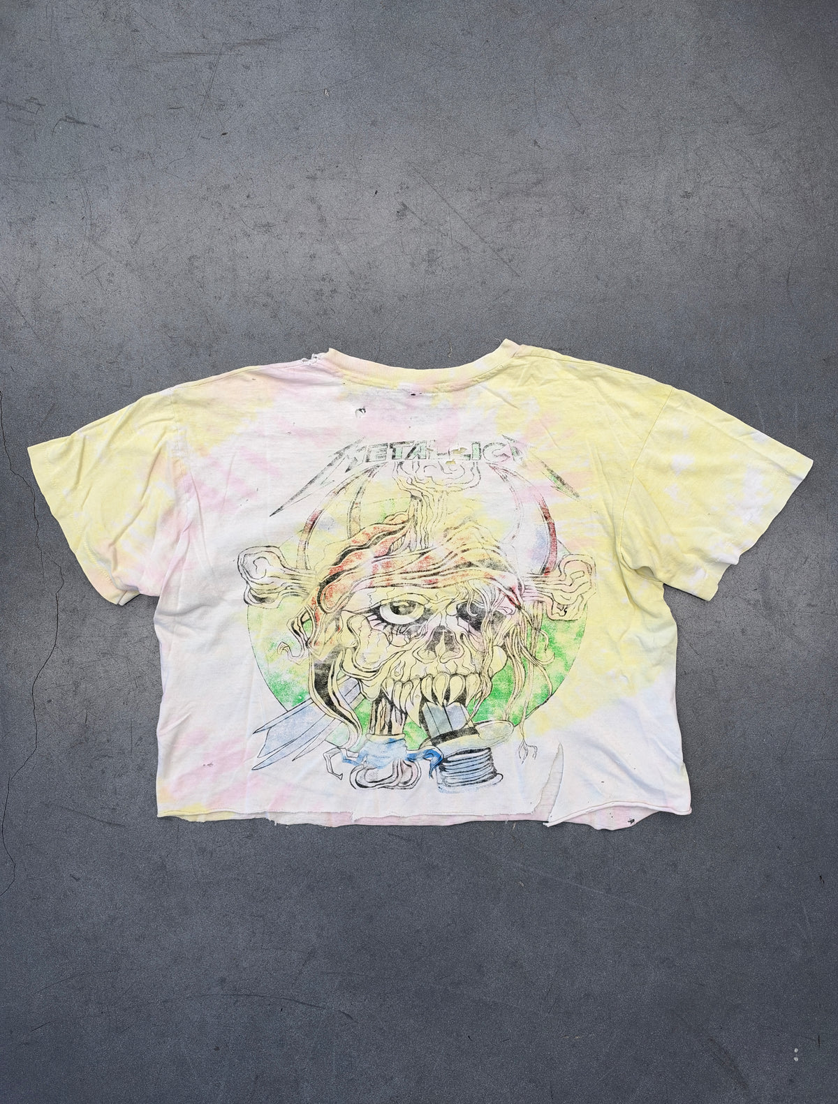 1988 METALLICA ...AND JUSTICE FOR ALL TOUR WITH SPECIAL GUEST THE CULT TIE-DYE TEE (HANES TAG)