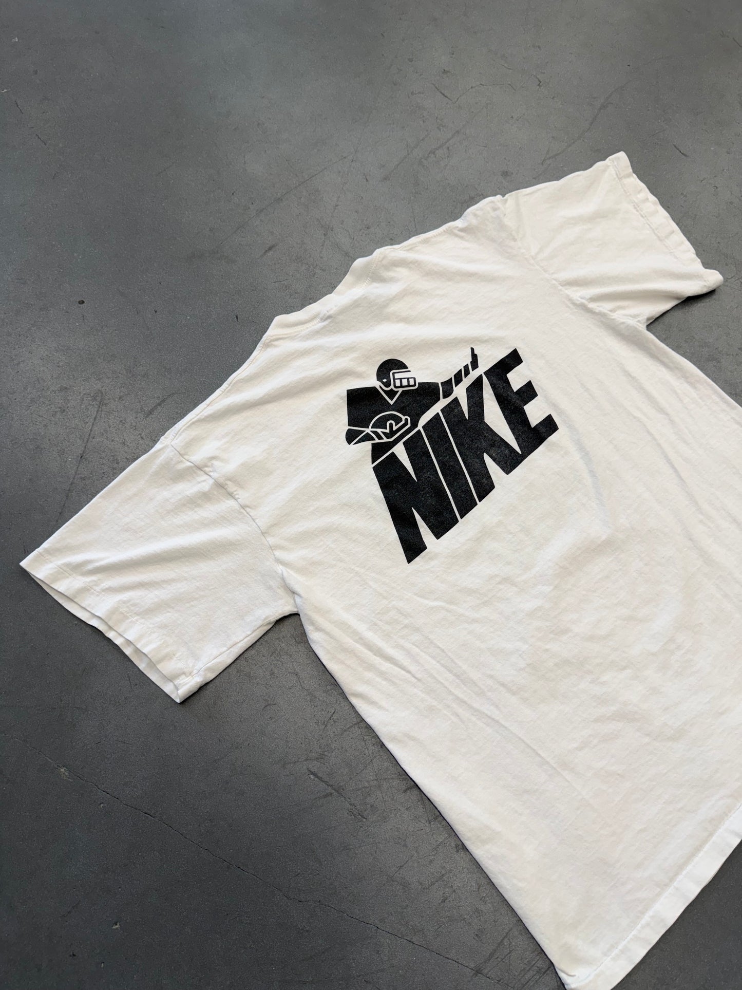 90S NIKE MIAMI HURRICANES FOOTBALL EQUIPMENT STAFF TEE (GREY NIKE TAG)