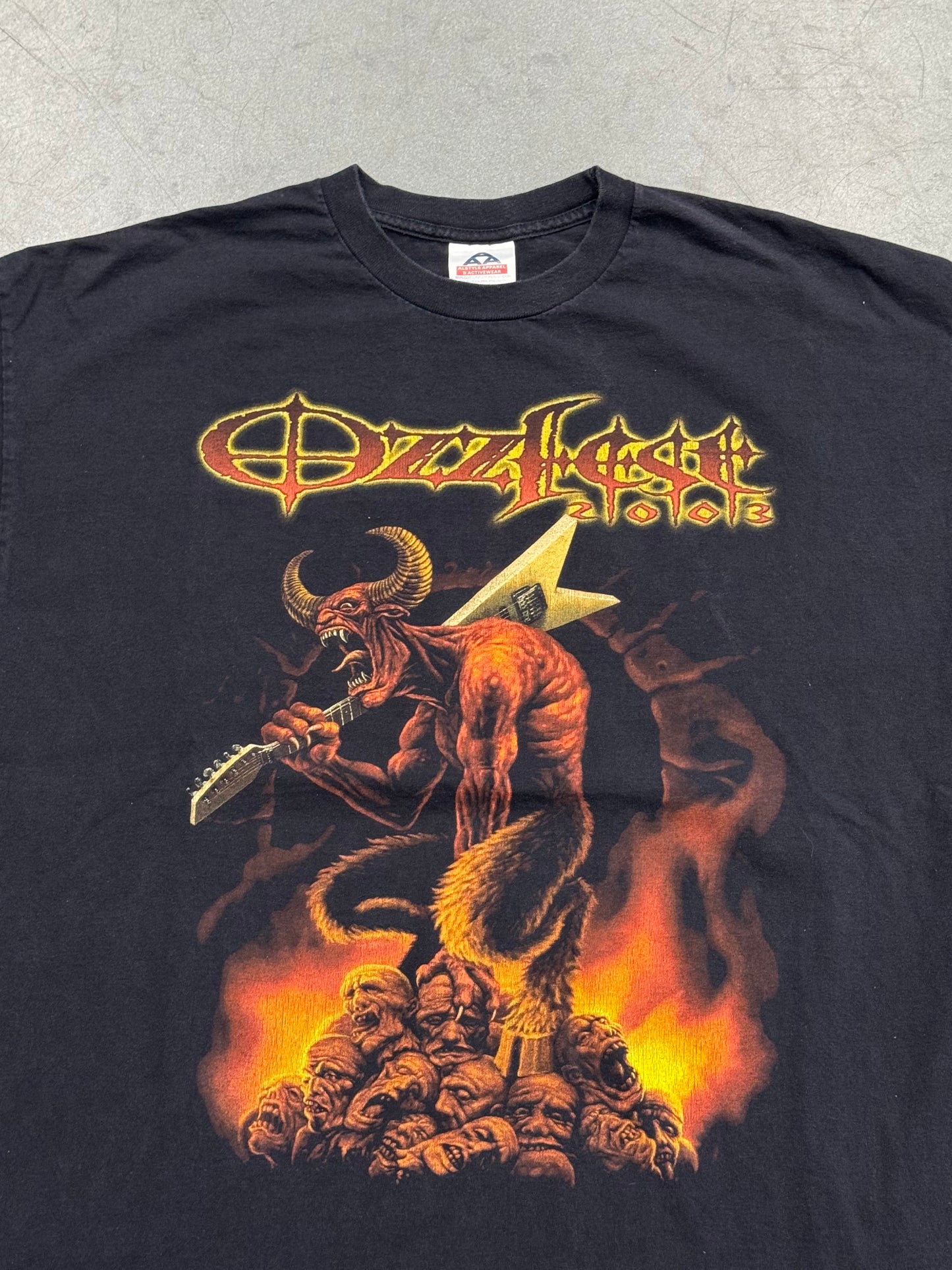 2003 OZZFEST DEVIL GUITAR TOUR TEE (AAA TAG)