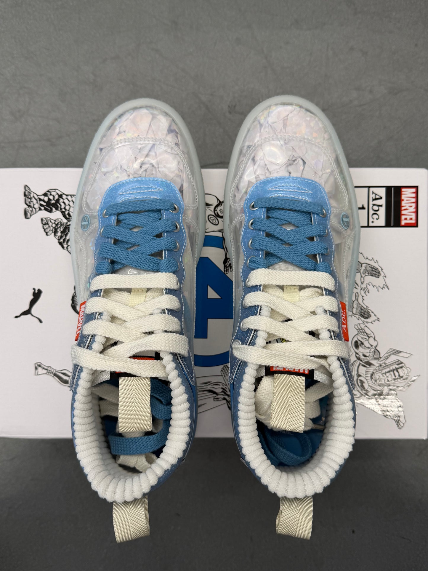 2025 SIZE 10 PUMA FANTASTIC FOUR ABC. INVISIBLE WOMAN (NEW IN BOX)