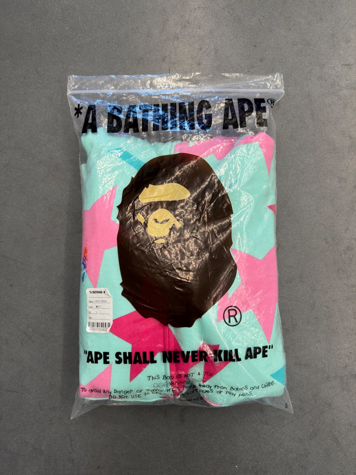 BAPE MIAMI STORE BAPE STA PRINT FULL-ZIP SHARK HOODIE