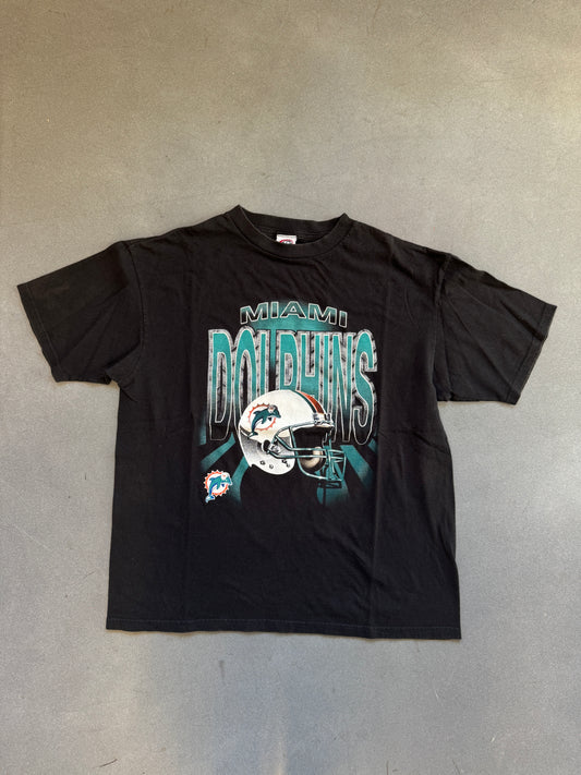 LATE 90S MIAMI DOLPHINS HELMET TEE (TRUE FAN TAG)