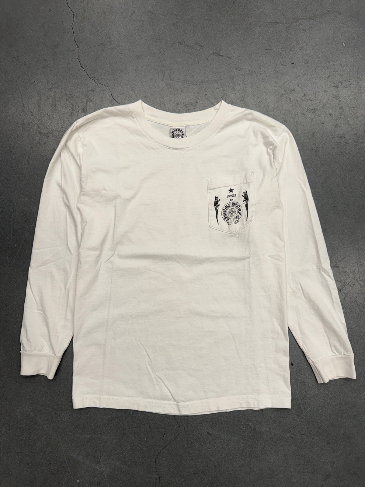 VINTAGE CHROME HEARTS FOTI LONG SLEEVE POCKET TEE