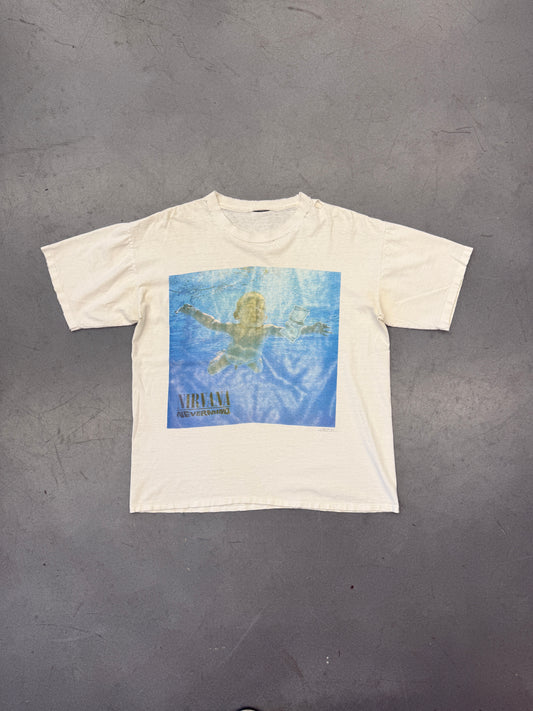 1992 NIRVANA NEVERMIND ALBUM DISTRESSED TEE (PULLED TAG)
