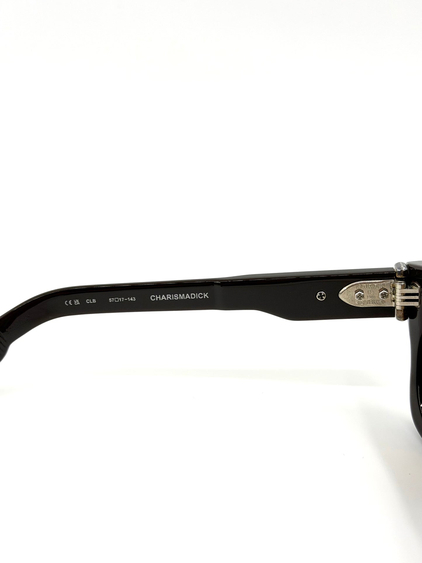 CHROME HEARTS CHARISMADICK SUNGLASSES - BROWN/SILVER (W/ SILVER PLUS CASE)