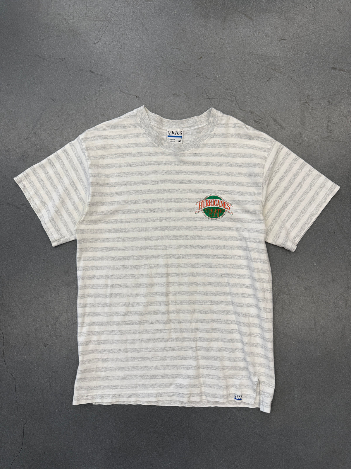 90S HURRICANES ATHLETIC CLUB STRIPED TEE (GEAR FOR SPORTS TAG)