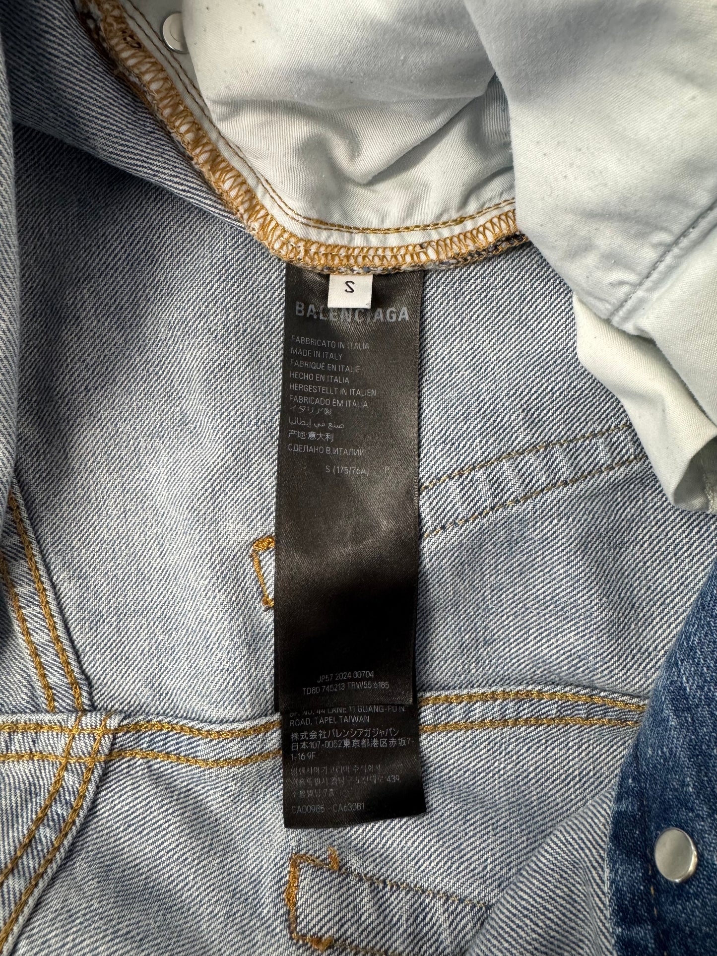 SS24 BALENCIAGA BAGGY DENIM JEANS - BLUE