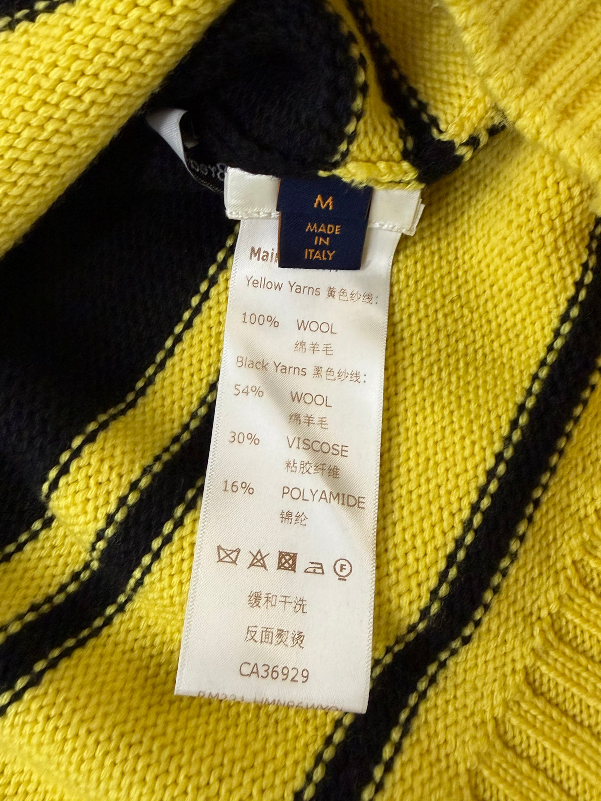 SS22 LOUIS VUITTON FOOTBALL INTARSIA KNIT SWEATER