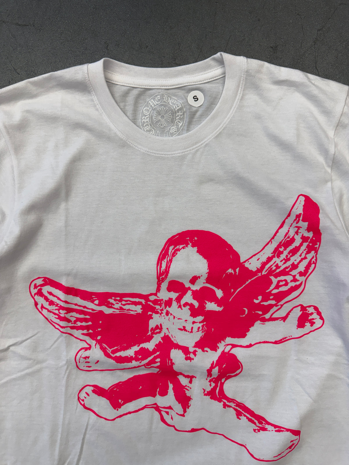 CHROME HEARTS FOTI TEE - WHITE/PINK