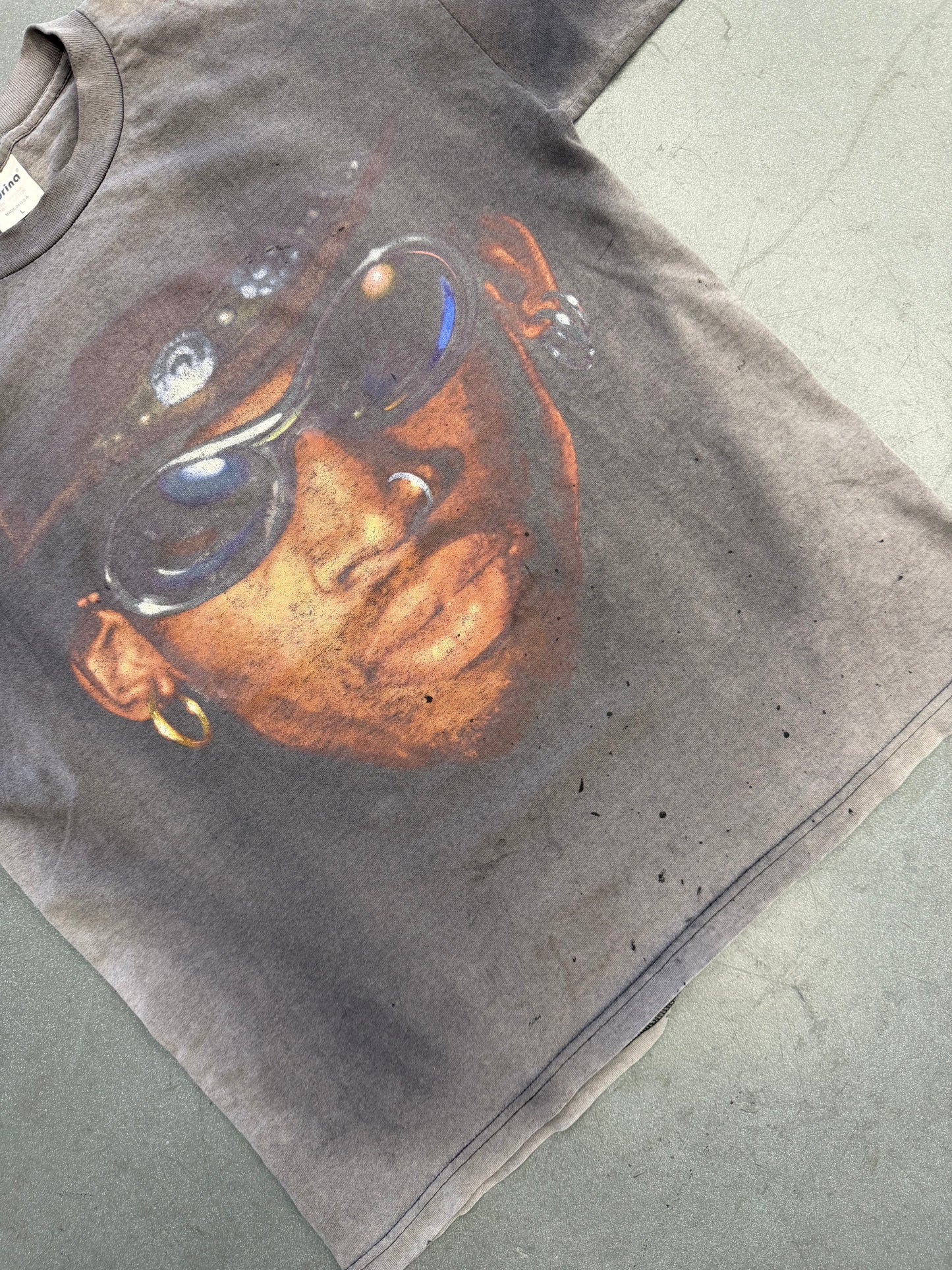 90'S DENNIS RODMAN COWBOY HAT FADED TEE (MURINA TAG)