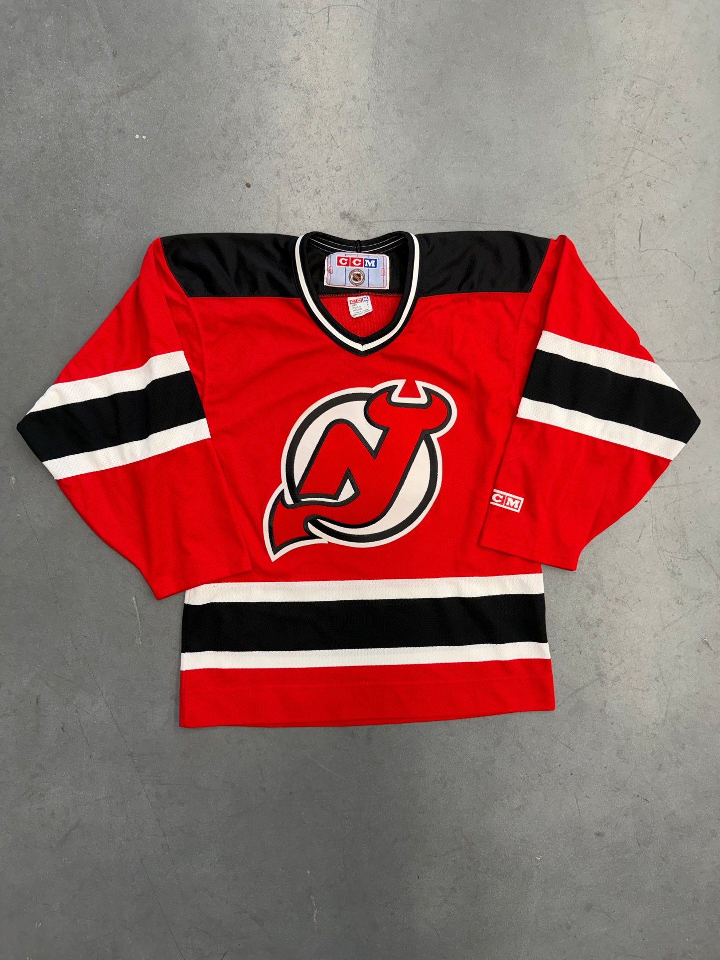 90S NEW JERSEY DEVILS CCM NHL HOCKEY JERSEY