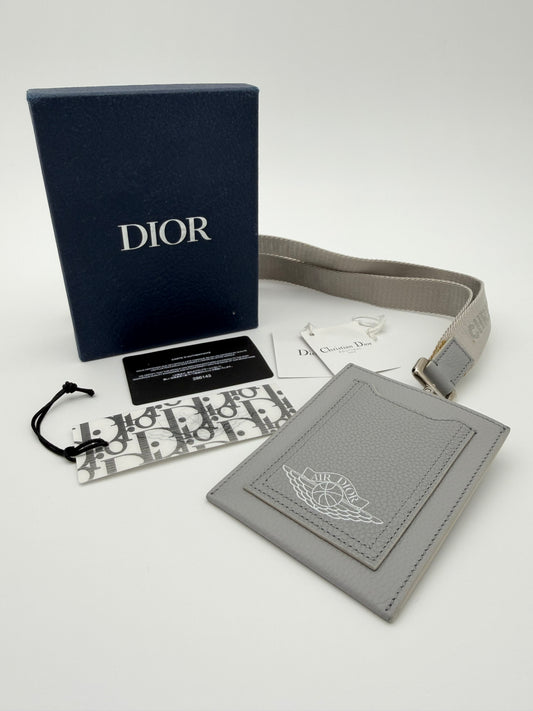 DIOR X JORDAN WINGS LANYARD - GREY (NEW WITH BOX)