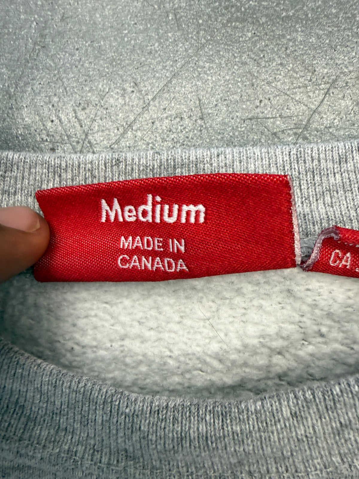 SUPREME SMALL CHEST BOX LOGO CREWNECK SWEATER - HEATHER GREY