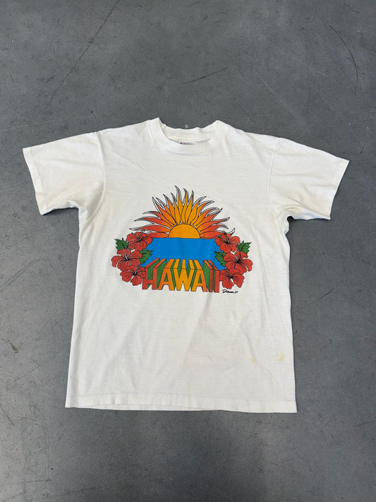 80S HAWAII SUNRISE TEE (HANES FIFTY-FIFTY TAG)