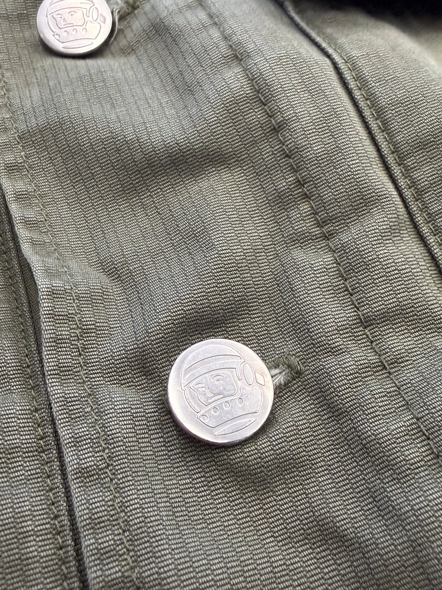VINTAGE BILLIONAIRE BOYS CLUB COTTON BUTTON-UP MILITARY JACKET