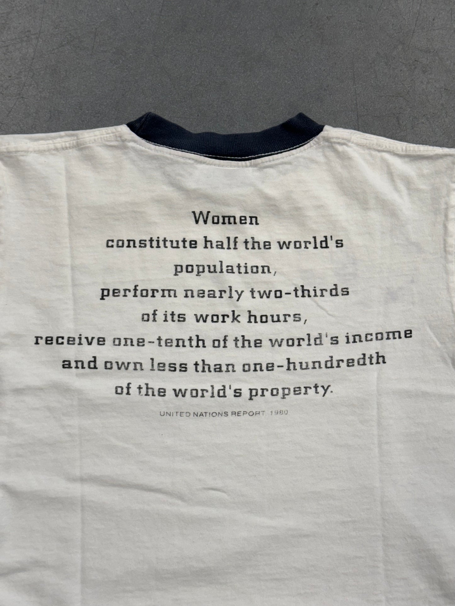 90S RAGE AGAINST THE MACHINE UNITED NATIONS REPORT BABY RINGER TEE (GIANT TAG)