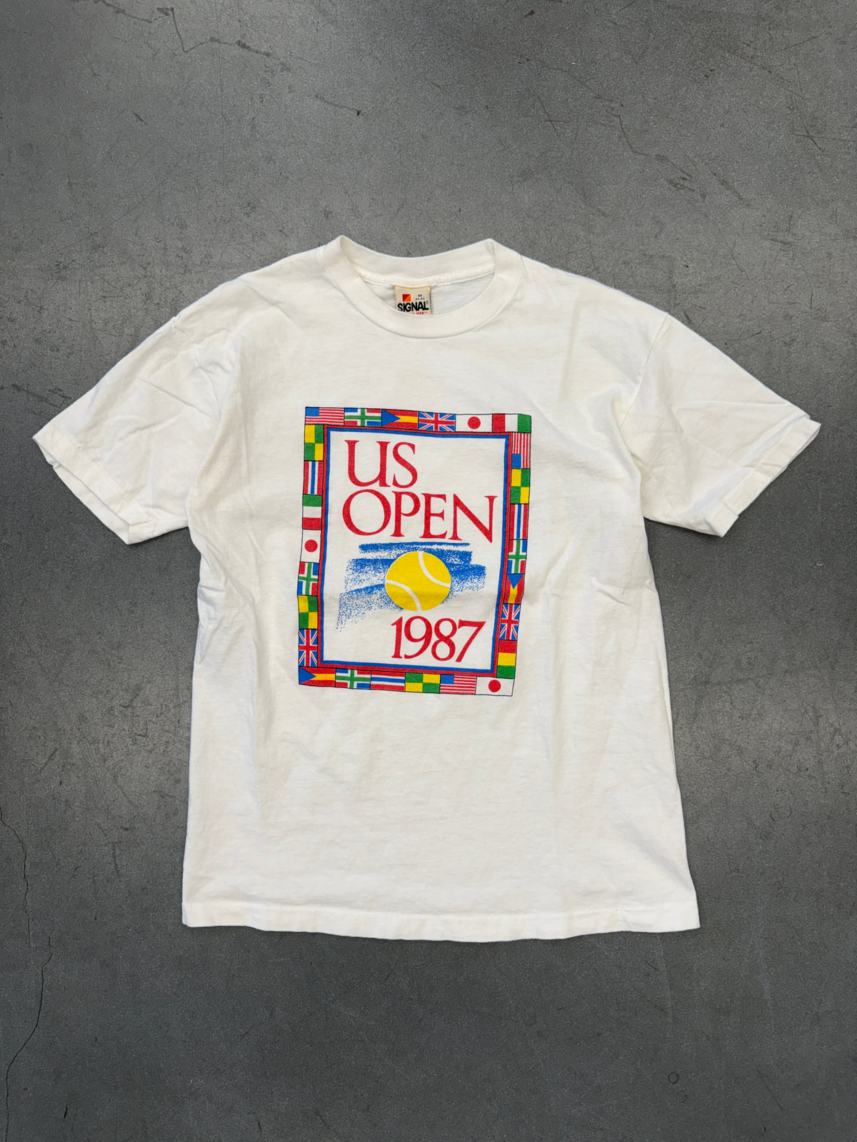 1987 US OPEN TENNIS TEE (SIGNAL TAG)