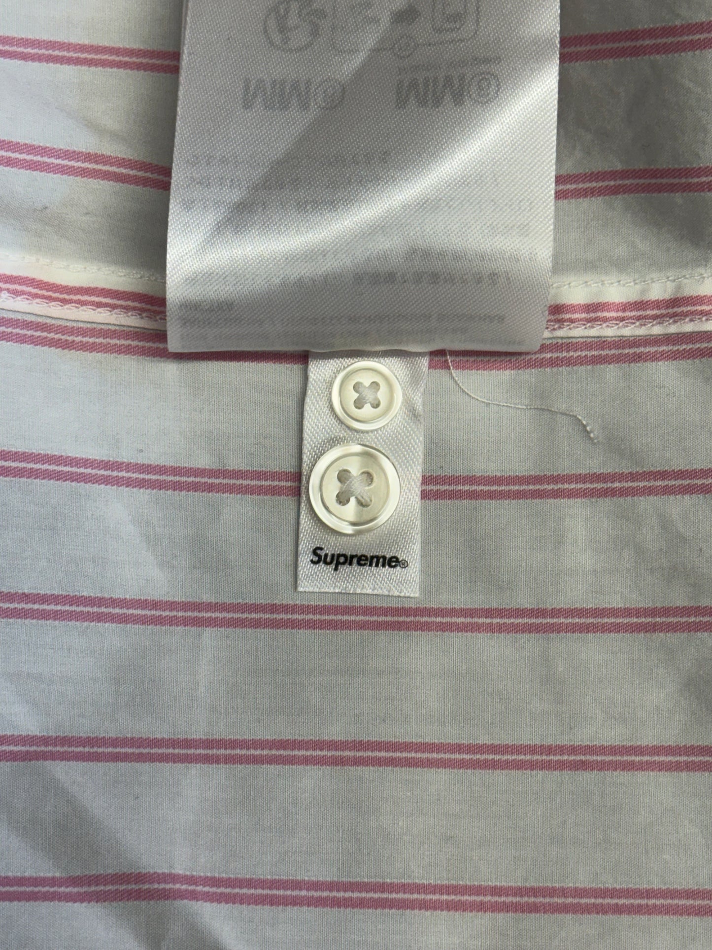 SS26 SUPREME MM6 MAISON MARGIELA STRIPE SHIRT - PINK