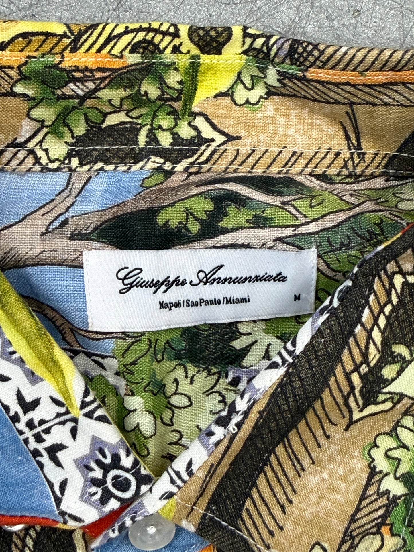 GIUSEPPE ANNUZIATA SICILY LEMON BUTTON DOWN SHIRT