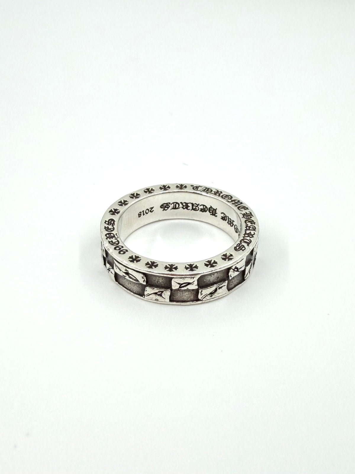 CHROME HEARTS MATTY BOY 99 EYES SILVER SPACER RING