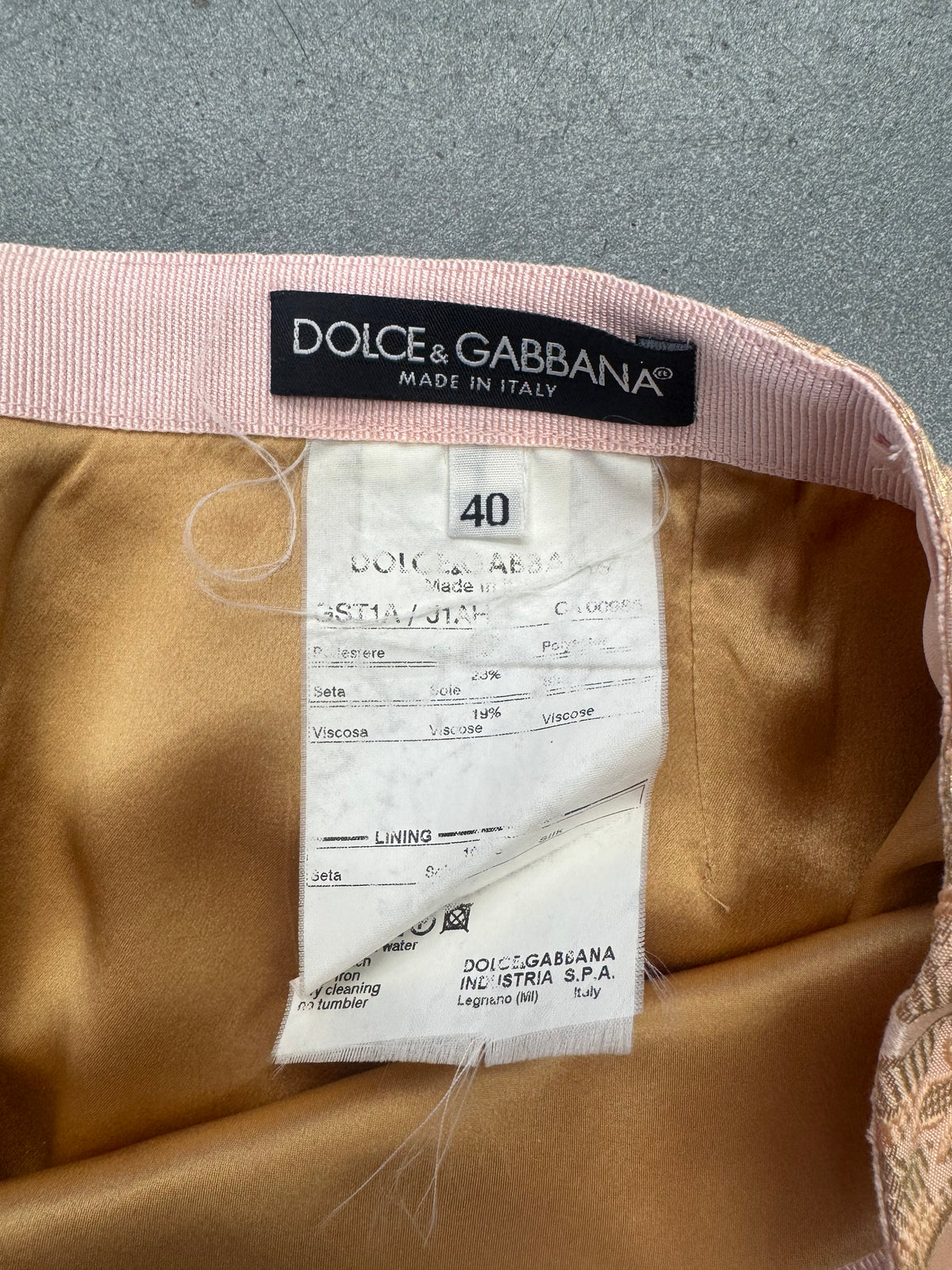 VINTAGE DOLCE & GABBANA FLORAL PRINT EMBELLISHED LINEN MINI DRESS