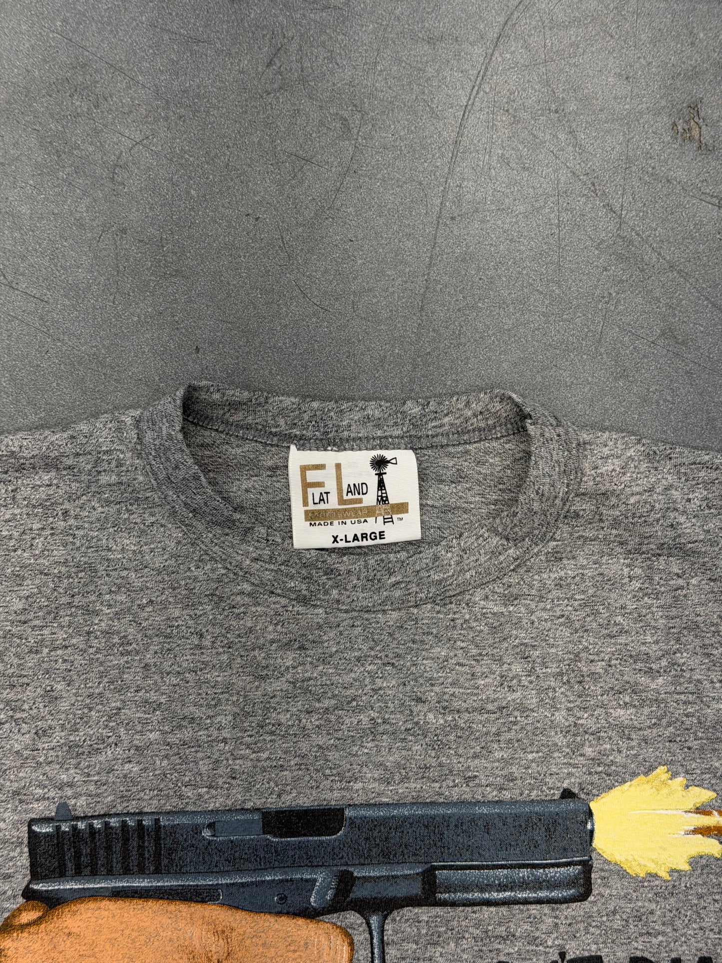 90'S I DON’T DIAL 911 DIRTY DEALER TEE (FLAT LAND TAG)